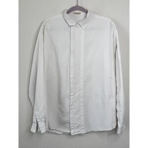 VINTAGE‎ 80s RARE Gianni Versace Cotton Silk Men’s Jacquard Dress Shirt Sz L
